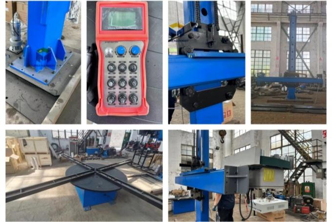 HJ10Ã10 Internal External Seam Welding Manipulator in workshop environment