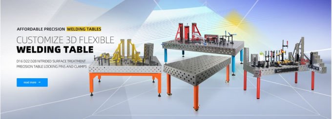 180°/45° Telescopic Welding Table Clamp for D16 Welding Table